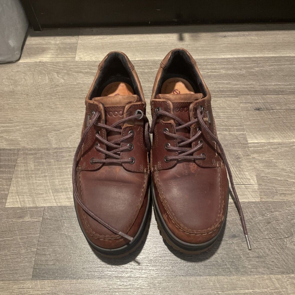 ECCO Men's Track II Low Gore-Tex Waterproof Leather Oxfords Shoes Size 42 US 9 - Picture 6 of 9